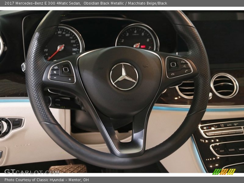  2017 E 300 4Matic Sedan Steering Wheel