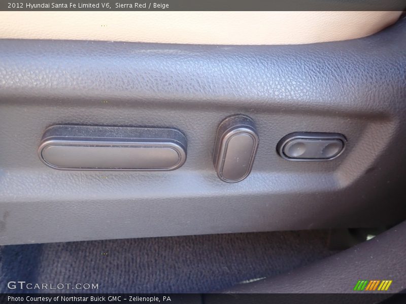 Sierra Red / Beige 2012 Hyundai Santa Fe Limited V6