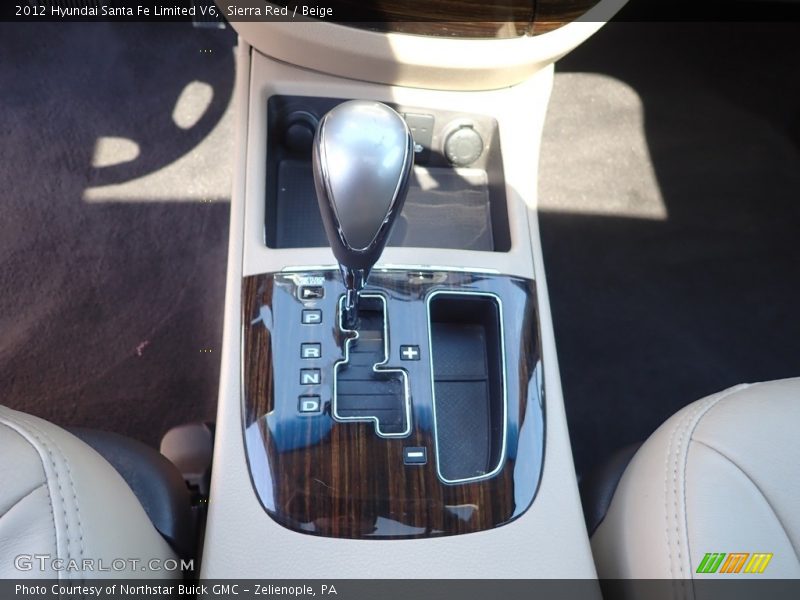 Sierra Red / Beige 2012 Hyundai Santa Fe Limited V6