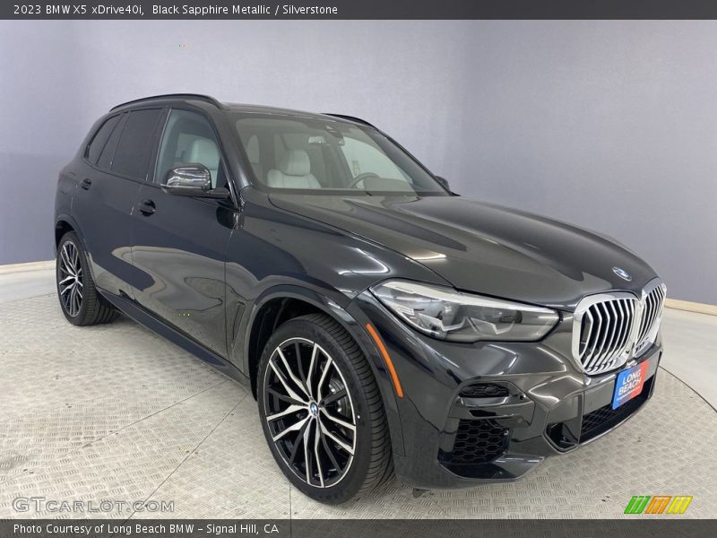 Black Sapphire Metallic / Silverstone 2023 BMW X5 xDrive40i