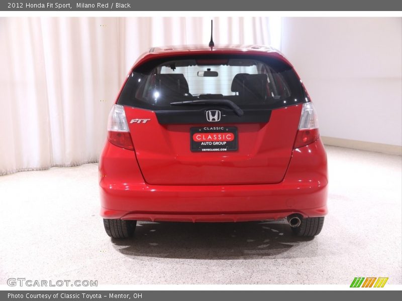 Milano Red / Black 2012 Honda Fit Sport