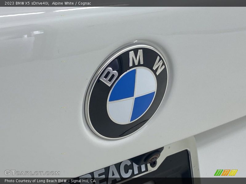 Alpine White / Cognac 2023 BMW X5 sDrive40i
