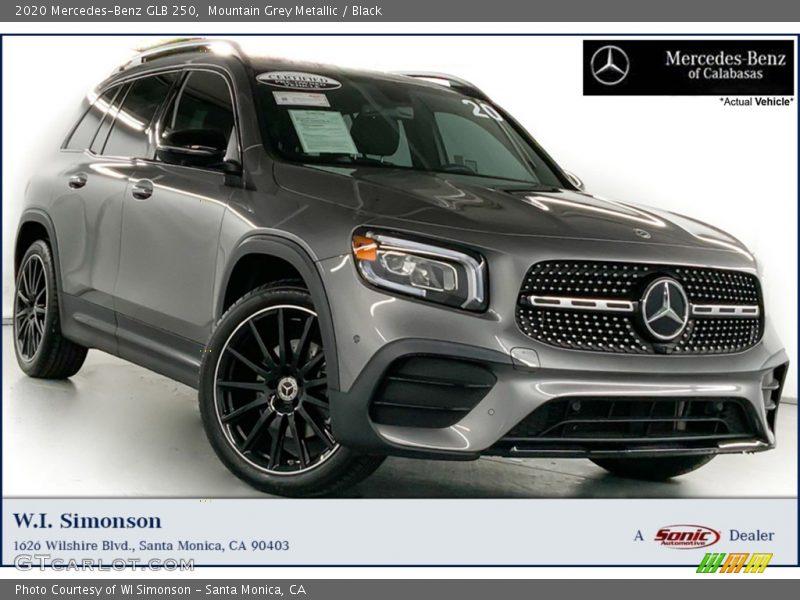Mountain Grey Metallic / Black 2020 Mercedes-Benz GLB 250
