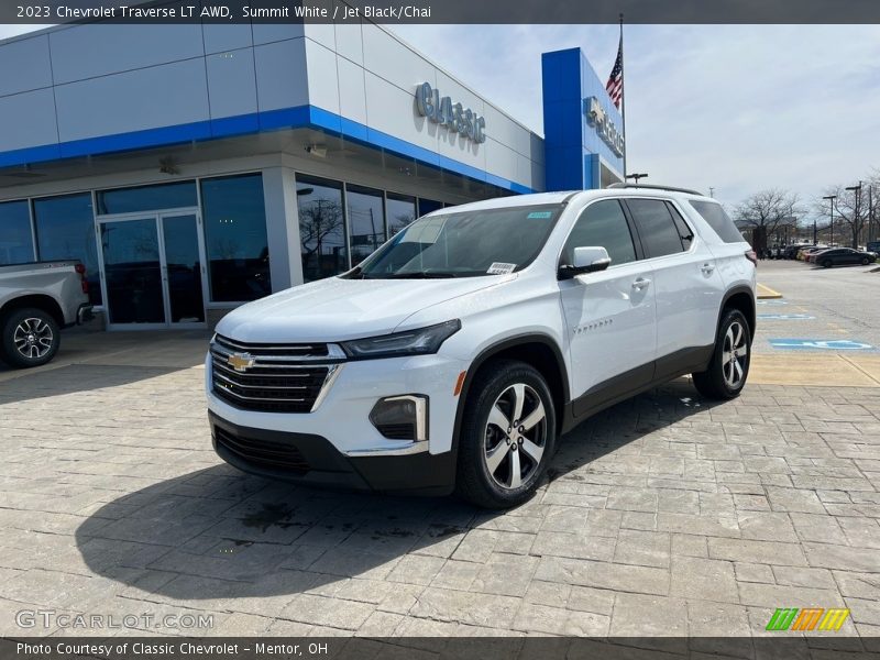 Summit White / Jet Black/Chai 2023 Chevrolet Traverse LT AWD