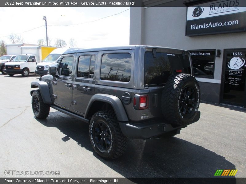 Granite Crystal Metallic / Black 2022 Jeep Wrangler Unlimited Willys 4x4
