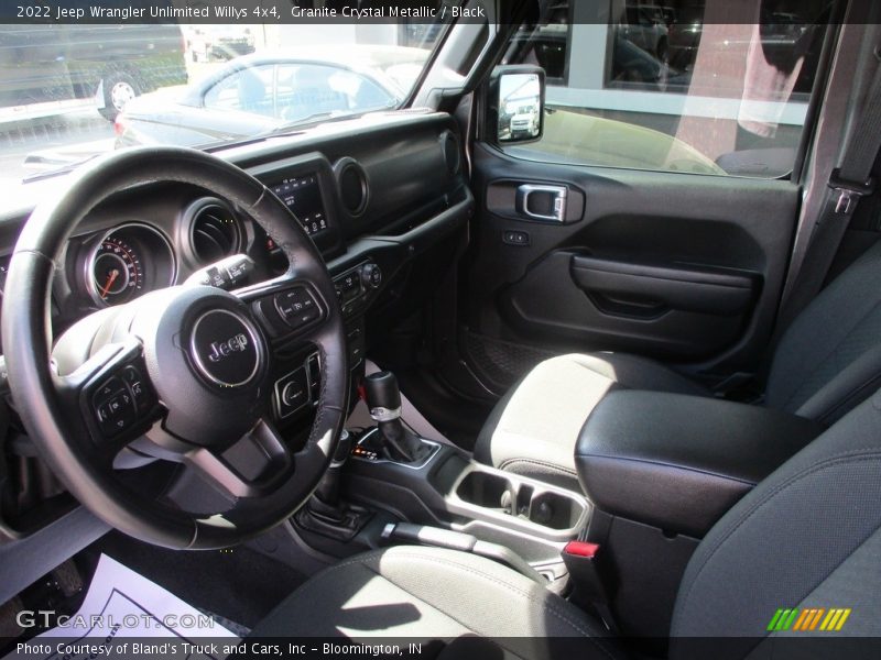 Granite Crystal Metallic / Black 2022 Jeep Wrangler Unlimited Willys 4x4