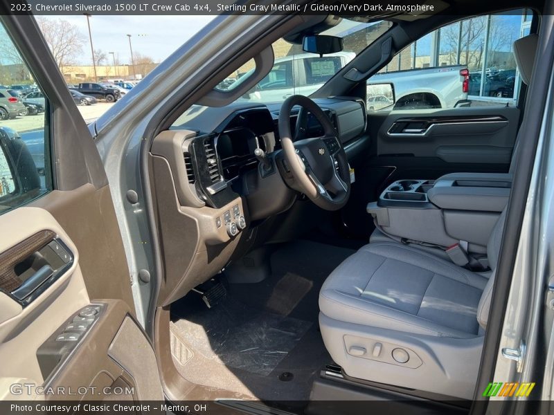 Sterling Gray Metallic / Gideon/Very Dark Atmosphere 2023 Chevrolet Silverado 1500 LT Crew Cab 4x4