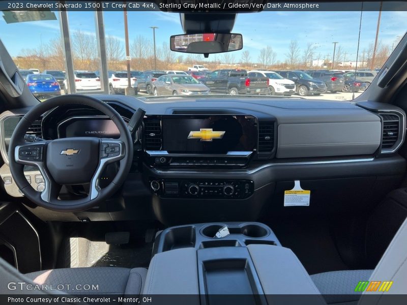 Sterling Gray Metallic / Gideon/Very Dark Atmosphere 2023 Chevrolet Silverado 1500 LT Crew Cab 4x4