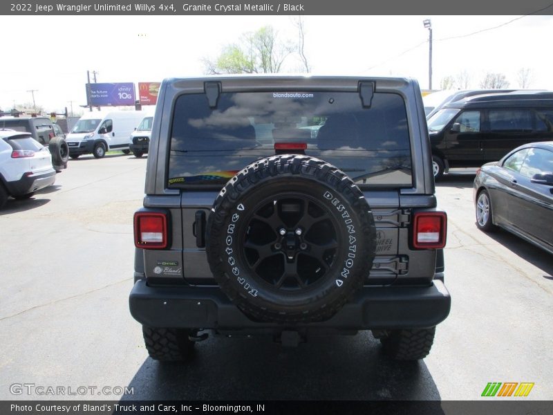 Granite Crystal Metallic / Black 2022 Jeep Wrangler Unlimited Willys 4x4