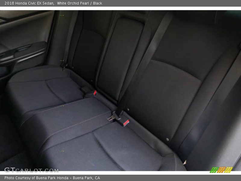 White Orchid Pearl / Black 2018 Honda Civic EX Sedan