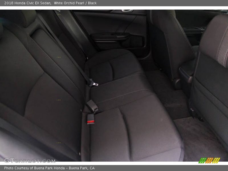 White Orchid Pearl / Black 2018 Honda Civic EX Sedan