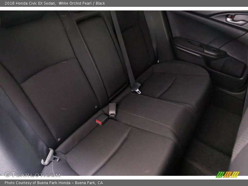 White Orchid Pearl / Black 2018 Honda Civic EX Sedan