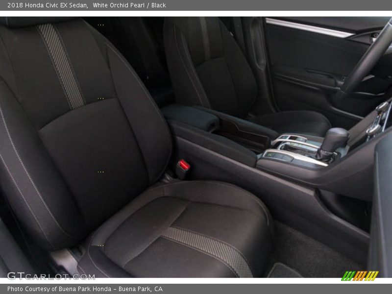 White Orchid Pearl / Black 2018 Honda Civic EX Sedan