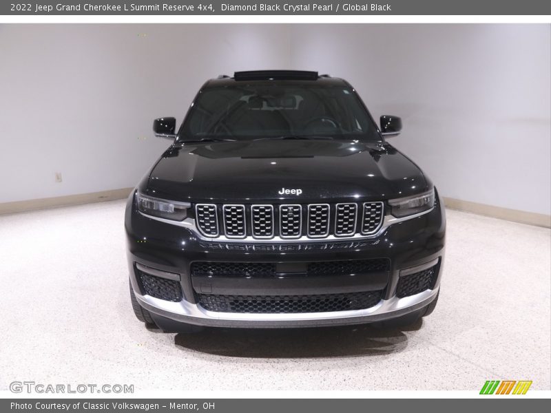 Diamond Black Crystal Pearl / Global Black 2022 Jeep Grand Cherokee L Summit Reserve 4x4