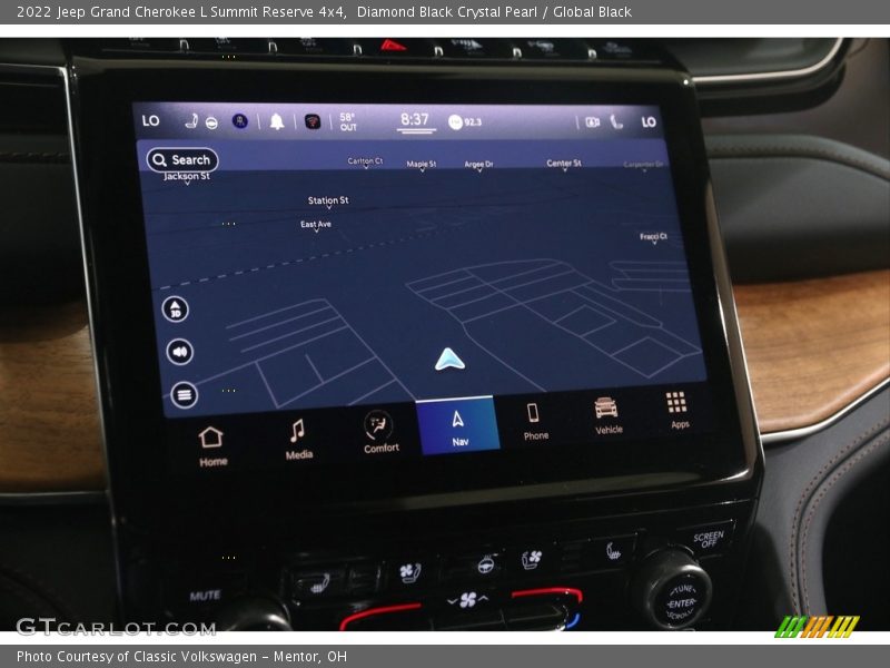 Navigation of 2022 Grand Cherokee L Summit Reserve 4x4