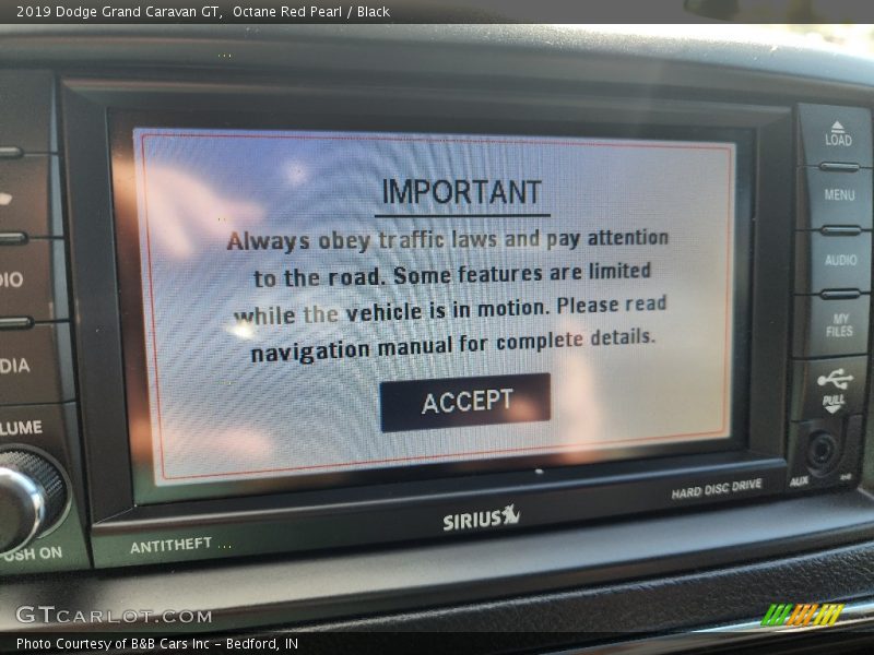 Octane Red Pearl / Black 2019 Dodge Grand Caravan GT