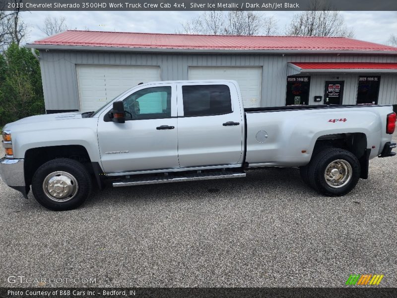 Silver Ice Metallic / Dark Ash/Jet Black 2018 Chevrolet Silverado 3500HD Work Truck Crew Cab 4x4