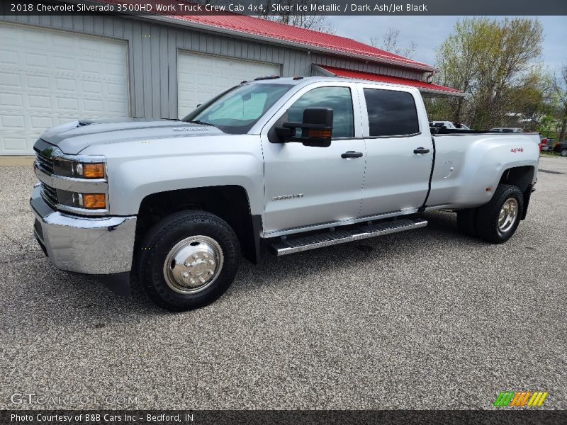  2018 Silverado 3500HD Work Truck Crew Cab 4x4 Silver Ice Metallic