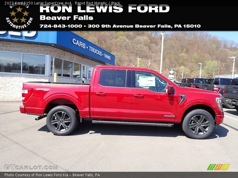 Rapid Red Metallic / Black 2023 Ford F150 Lariat SuperCrew 4x4
