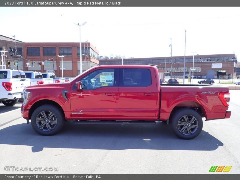 Rapid Red Metallic / Black 2023 Ford F150 Lariat SuperCrew 4x4