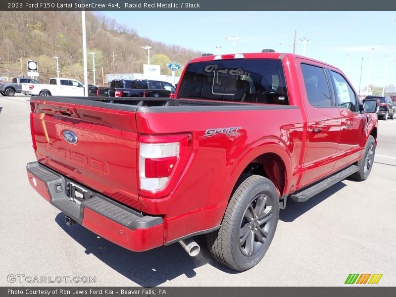 Rapid Red Metallic / Black 2023 Ford F150 Lariat SuperCrew 4x4