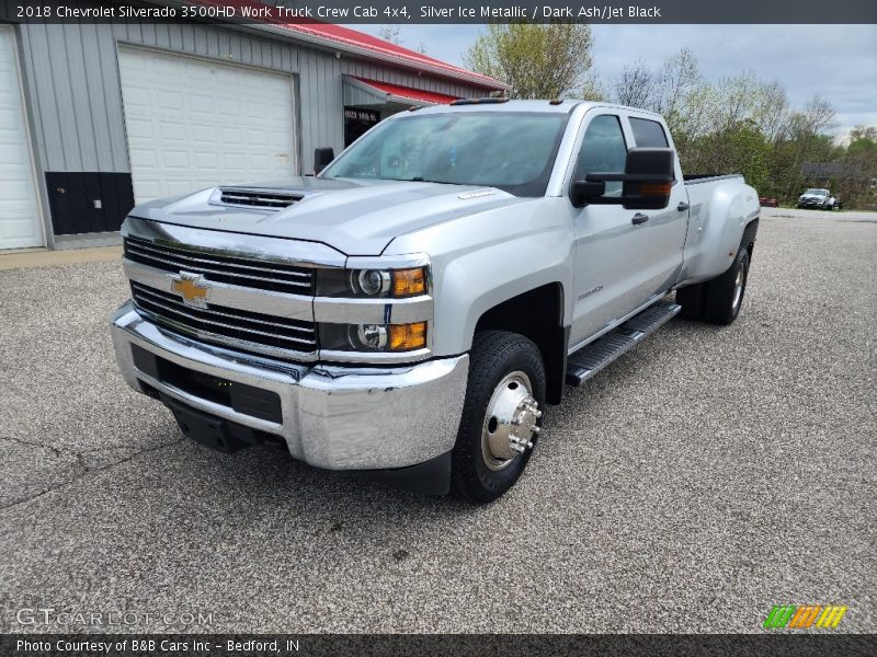 Silver Ice Metallic / Dark Ash/Jet Black 2018 Chevrolet Silverado 3500HD Work Truck Crew Cab 4x4
