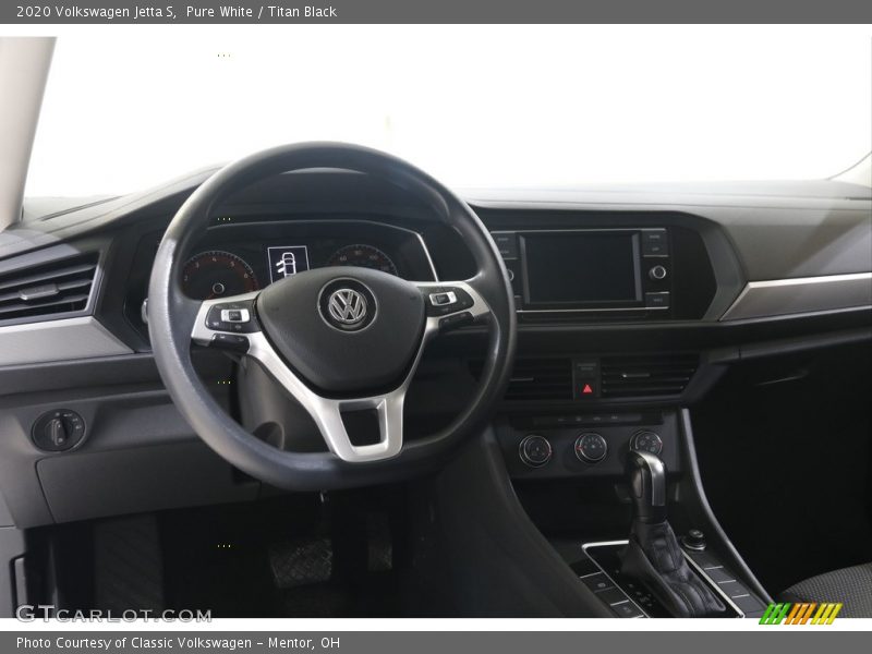 Pure White / Titan Black 2020 Volkswagen Jetta S