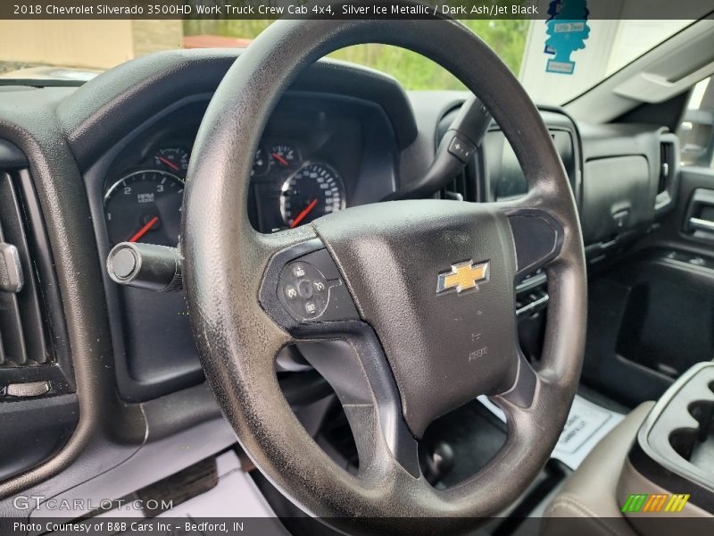 Silver Ice Metallic / Dark Ash/Jet Black 2018 Chevrolet Silverado 3500HD Work Truck Crew Cab 4x4