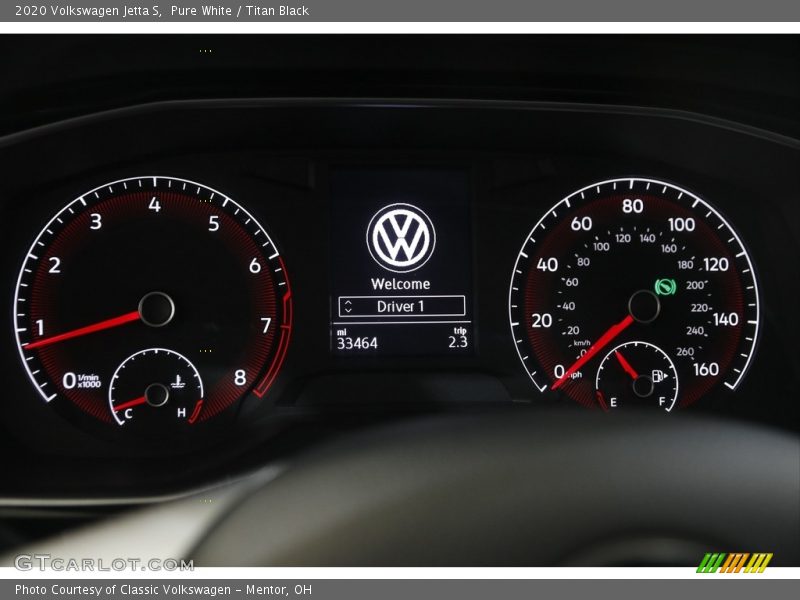 Pure White / Titan Black 2020 Volkswagen Jetta S