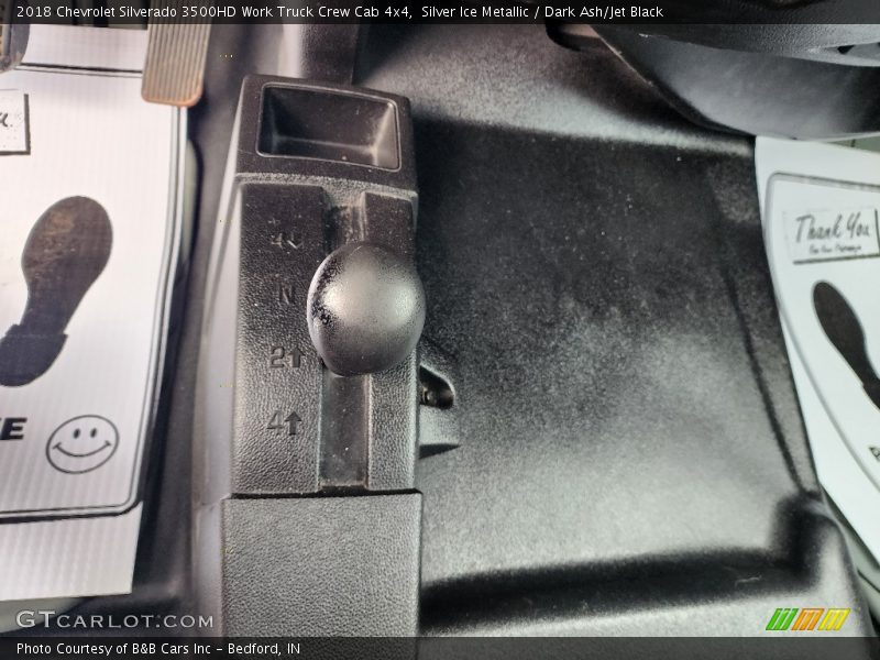 Silver Ice Metallic / Dark Ash/Jet Black 2018 Chevrolet Silverado 3500HD Work Truck Crew Cab 4x4