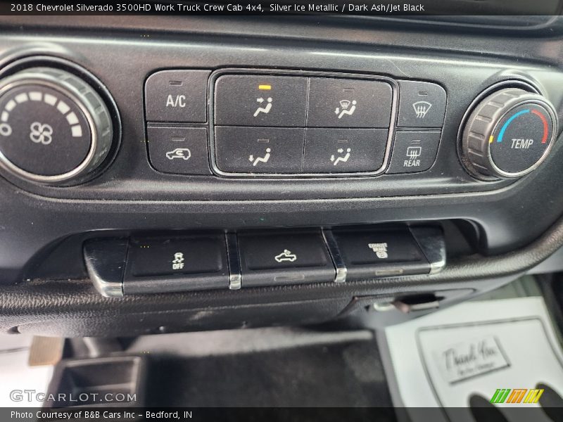 Silver Ice Metallic / Dark Ash/Jet Black 2018 Chevrolet Silverado 3500HD Work Truck Crew Cab 4x4