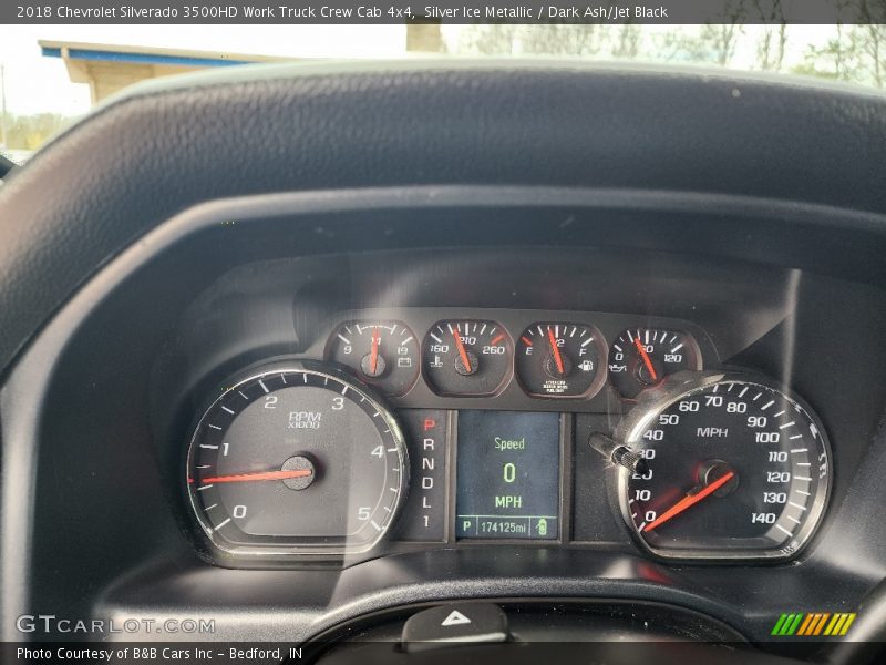 Silver Ice Metallic / Dark Ash/Jet Black 2018 Chevrolet Silverado 3500HD Work Truck Crew Cab 4x4