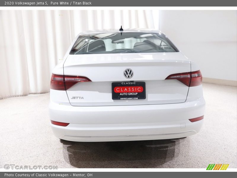 Pure White / Titan Black 2020 Volkswagen Jetta S