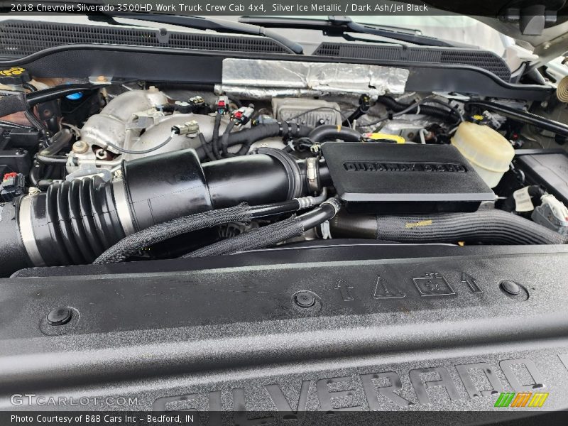 Silver Ice Metallic / Dark Ash/Jet Black 2018 Chevrolet Silverado 3500HD Work Truck Crew Cab 4x4