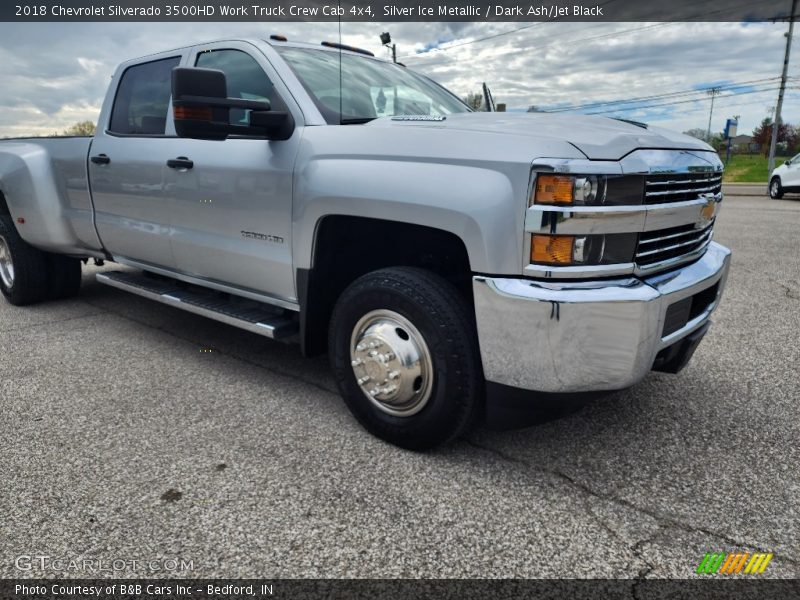 Silver Ice Metallic / Dark Ash/Jet Black 2018 Chevrolet Silverado 3500HD Work Truck Crew Cab 4x4