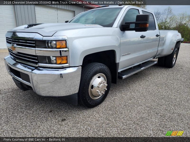 Silver Ice Metallic / Dark Ash/Jet Black 2018 Chevrolet Silverado 3500HD Work Truck Crew Cab 4x4