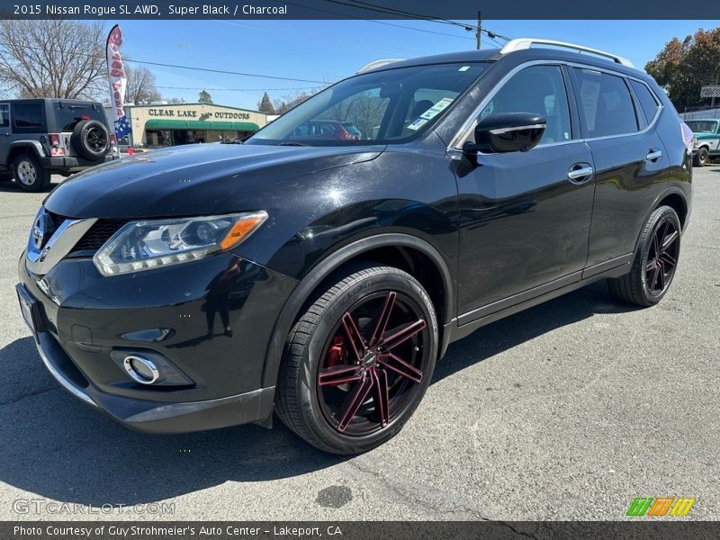 Super Black / Charcoal 2015 Nissan Rogue SL AWD