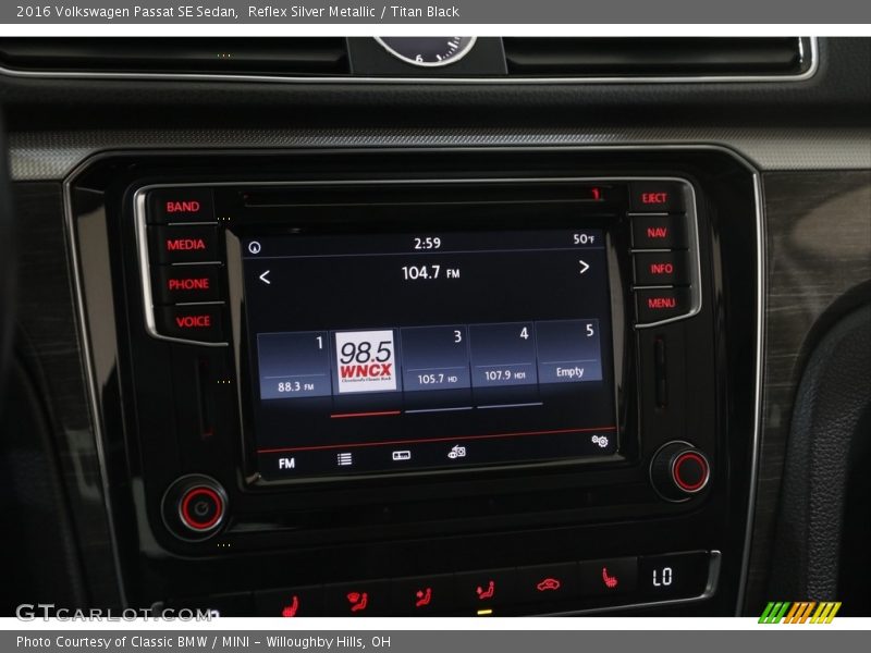 Audio System of 2016 Passat SE Sedan
