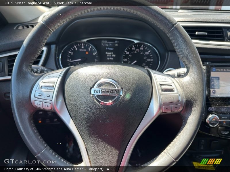 Super Black / Charcoal 2015 Nissan Rogue SL AWD