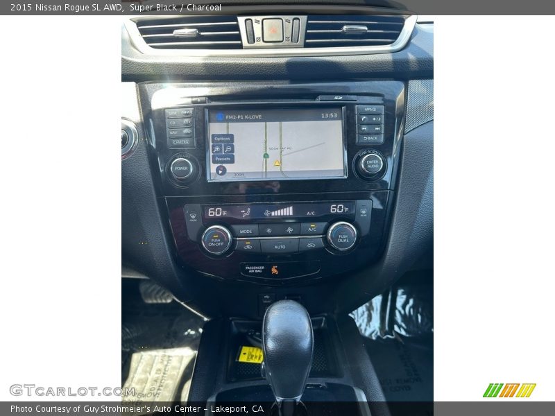 Super Black / Charcoal 2015 Nissan Rogue SL AWD