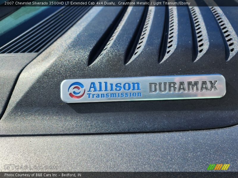 Graystone Metallic / Light Titanium/Ebony 2007 Chevrolet Silverado 3500HD LT Extended Cab 4x4 Dually