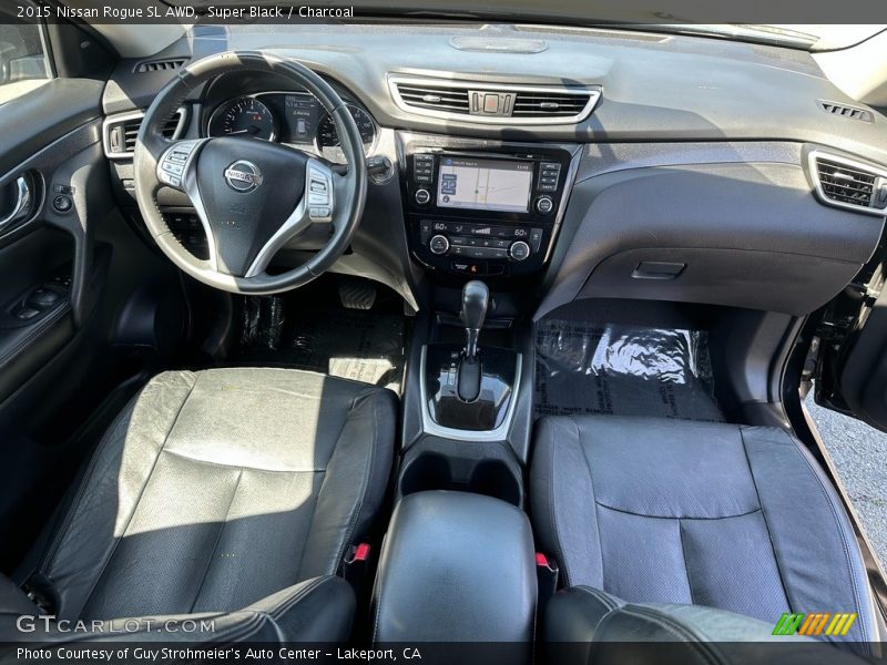 Super Black / Charcoal 2015 Nissan Rogue SL AWD