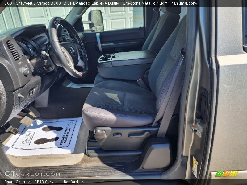 Graystone Metallic / Light Titanium/Ebony 2007 Chevrolet Silverado 3500HD LT Extended Cab 4x4 Dually