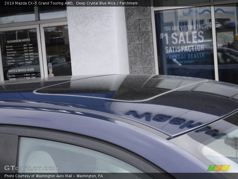 Deep Crystal Blue Mica / Parchment 2019 Mazda CX-5 Grand Touring AWD