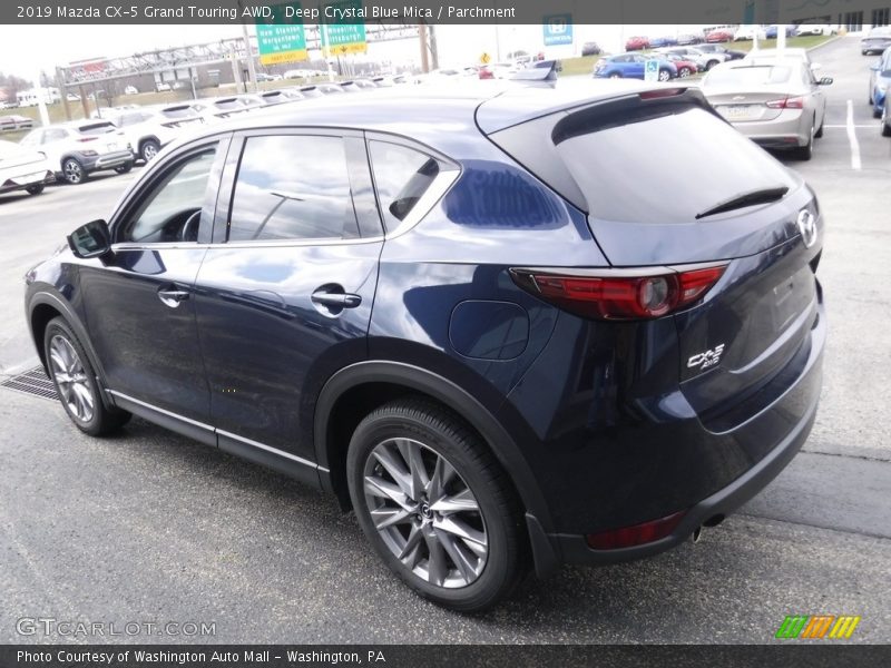 Deep Crystal Blue Mica / Parchment 2019 Mazda CX-5 Grand Touring AWD