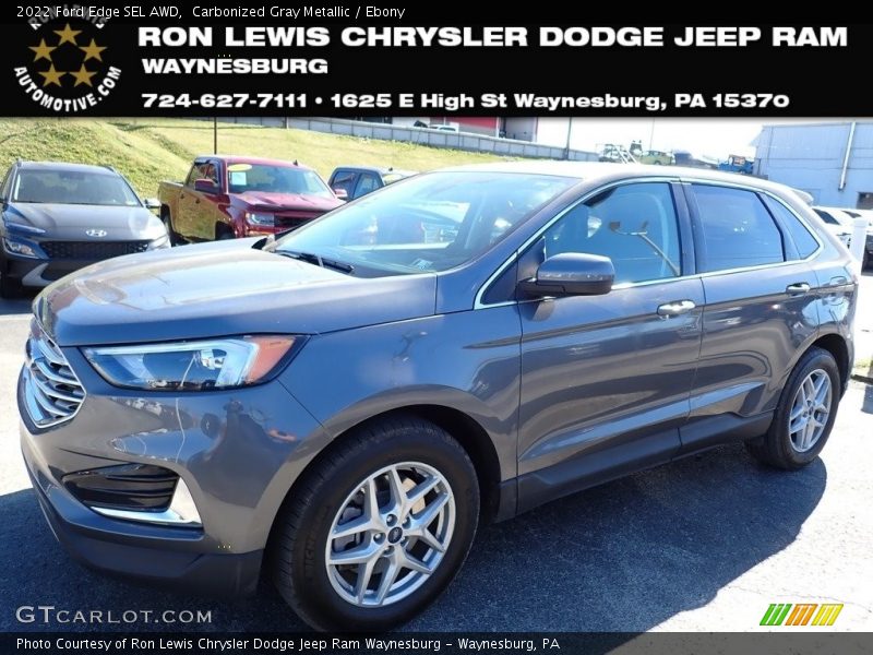 Carbonized Gray Metallic / Ebony 2022 Ford Edge SEL AWD