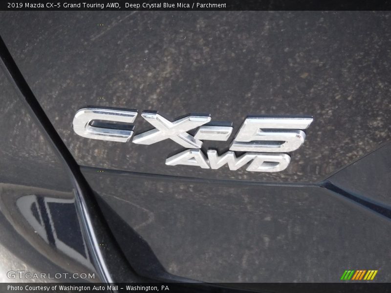 Deep Crystal Blue Mica / Parchment 2019 Mazda CX-5 Grand Touring AWD