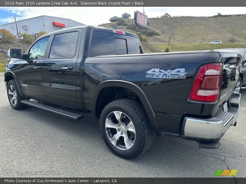 Diamond Black Crystal Pearl / Black 2019 Ram 1500 Laramie Crew Cab 4x4