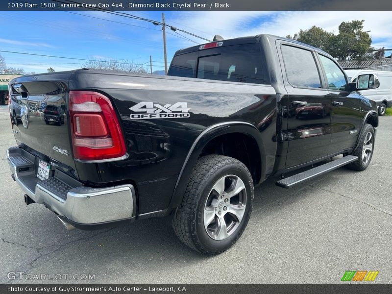 Diamond Black Crystal Pearl / Black 2019 Ram 1500 Laramie Crew Cab 4x4