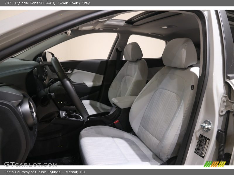 Cyber Silver / Gray 2023 Hyundai Kona SEL AWD